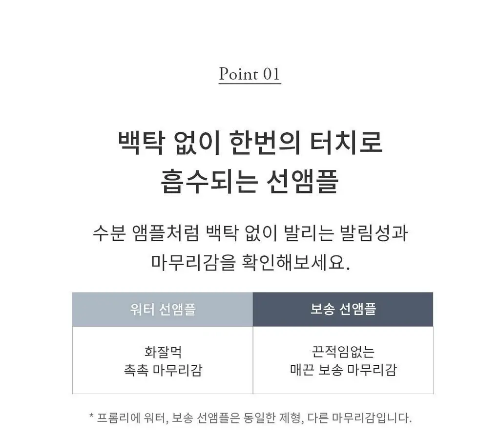 [청담샵PICK/원조화잘먹]프롬리에 비건 EGF 시카 선앰플 워터/보송/워터키링기획 택 1 상세페이지 23